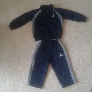 Nike Air Jordan Toddler Sweatsuit Blue 12 Months